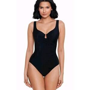 Miraclesuit Black One Piece Swim Sleek Design
